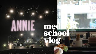 med school study vlog 🌊 | w2e concert, valentines, classes, matcha and mango