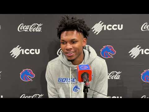 Boise State point guard Dylan Andrews talks ahead of Friday's home game vs. UNLV.