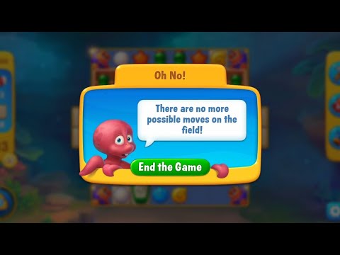 @Fishdom Level 11851 - Hard Level 11857, Lose on 11858 No Possible Moves on The Field 😩