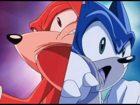 Sonic X Comparison: Sonic VS Knuckles (Egg Moon Saga) (Japanese VS English)