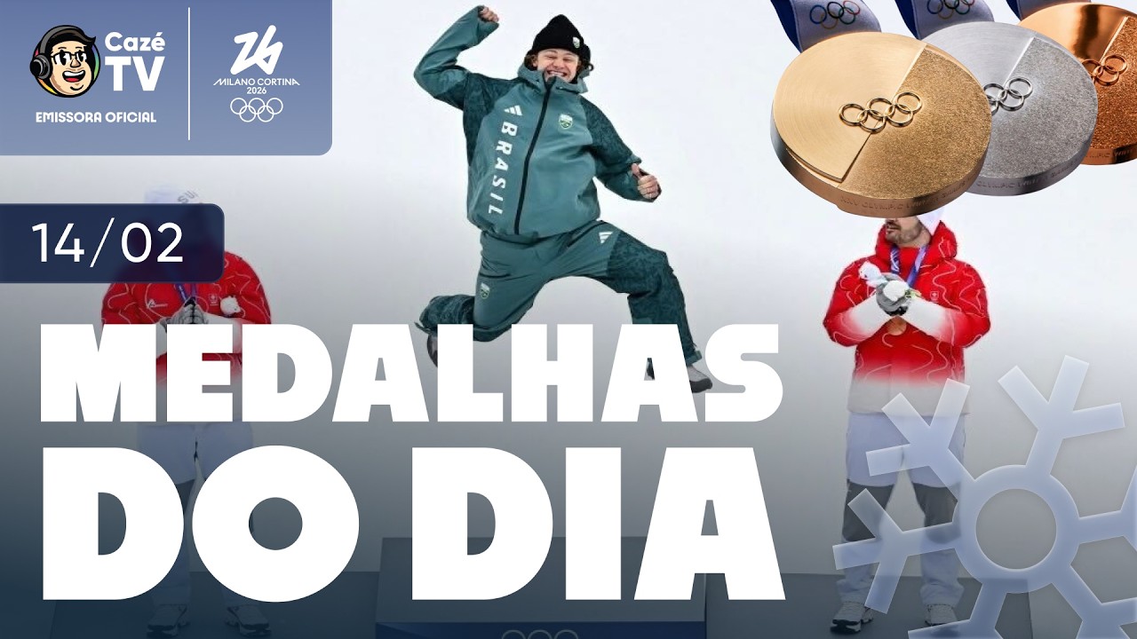 LUCAS BRAATHEN CONQUISTA OURO INÉDITO PARA O BRASIL! MEDALHAS DO DIA 14/02 DAS OLIMPÍADAS DE INVERNO