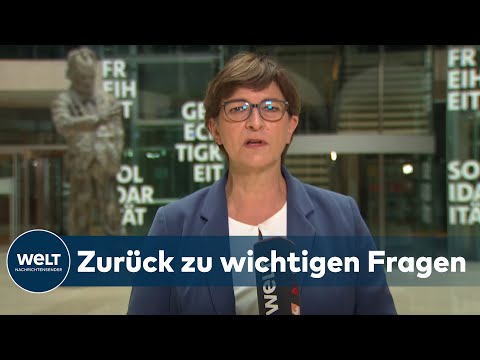WELT INTERVIEW: Mit Laschet will Saskia Esken "wieder an die wichtigen Fragen herangehen"