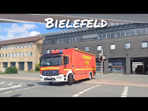 [Feuer 2Y] Einsatzfahrten der Hauptfeuer und Rettungswache in Bielefeld