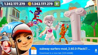 SUBWAY SURFERS MOD APK DINHEIRO INFINITO VERSÃO 3.60.0 ATUALIZADO 2026