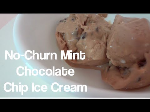 Cooking: No-Churn Mint Chocolate Chip Ice Cream!