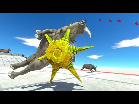 Run Away from the Saw and Knock Down the Tower - Animal Revolt Battle Simulator