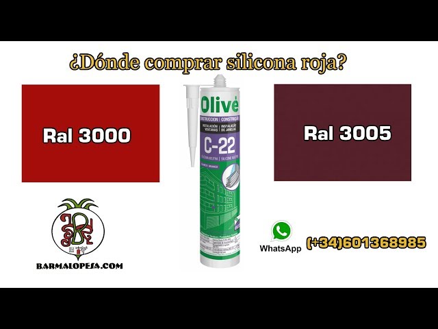 Vídeo relacionado con TFC dublier silicona S de color rojo mittelhart Shore 33 1: 1 HB 500 g
