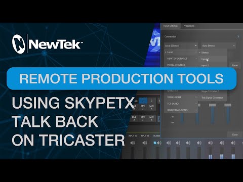 Using SkypeTX Talkback for TriCaster