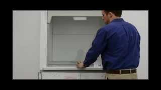 3′ Hemco Laboratory Fume Hood with Epoxy Counter Top Flammable Base Cabinets