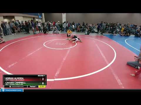 106-112 Lbs Round 1 - Cayden Campbell, Best Trained Wrestling Vs Adrian Almeida, Waco Wrestling Ac