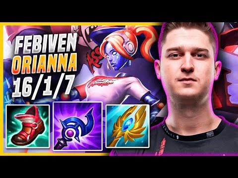 Febiven Orianna Mid vs Ryze - EUW Grandmaster Patch 11.8