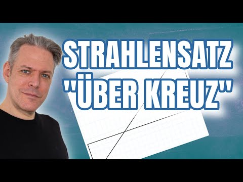 Erster Strahlensatz über Kreuz rechnen (mit Beispielen und Taschenrechner erklärt) #lernsnacks