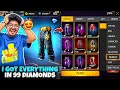 Free Fire New Pants Store I Got Everything In 99 Diamonds NOOB To PRO In 7Mins Garena Free Fire