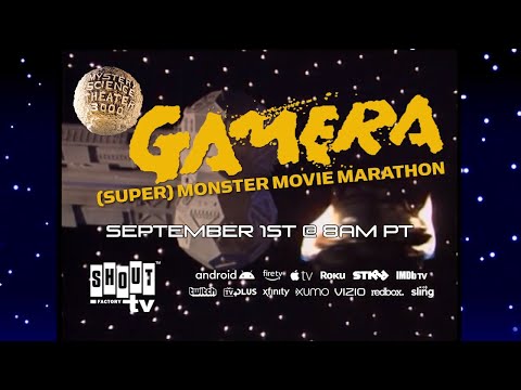 MST3K: Gamera (Super) Monster Movie Marathon - September 1st!
