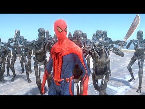 SPIDERMAN VS TERMINATOR ARMY - EPIC BATTLE
