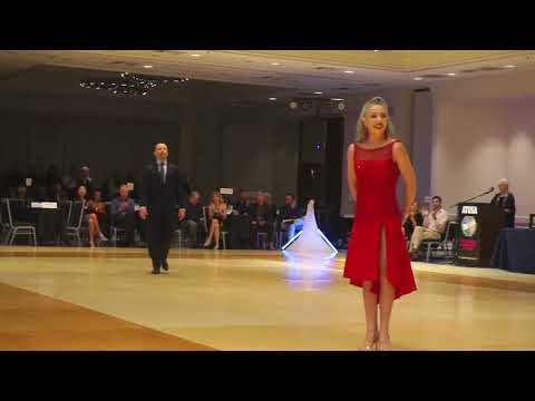 Alisa Burkina and Anton Domansky at ATUSA, 2021. Winners of the US Stage Tango Championships🏆