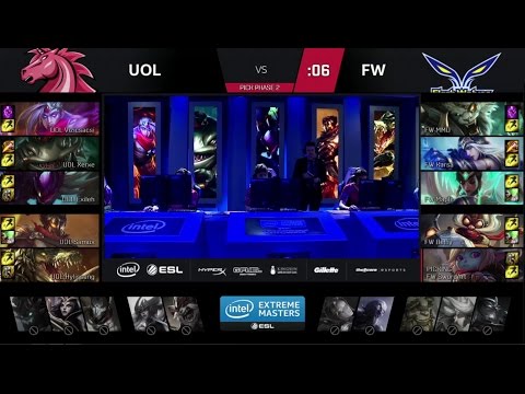 UOL vs FW Game 3 Highlights - UNICORNS OF LOVE vs. FLASH WOLVES - Group B Winners' Match - IEM 2017