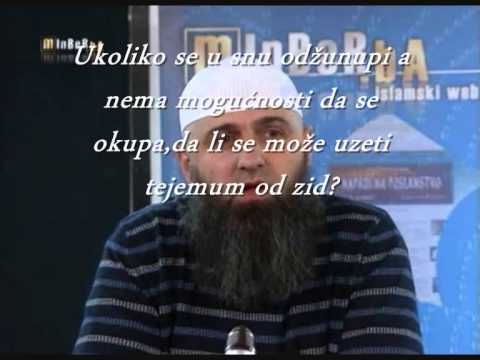 Ukoliko se u snu odžunupi a iz nemogućnosti da se okupa,da li se može uzeti tejemum od zid