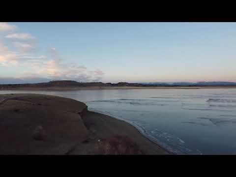 Drone flight over Deadman’s Basin Reservoir