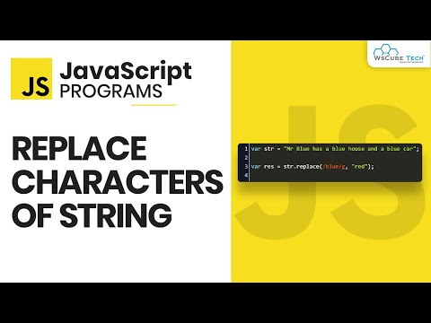 How to Replace a Character Inside a String in JavaScript | JavaScript Programs for Beginners