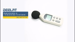Sound Level Meter – 30 – 130 dBA (35-130 dBC) – 70 x 35 x 256 mm SKU #D1141130