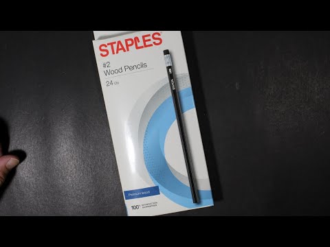 Staples #2/HB Black Pencil Review - not quite vintage, but old stock
