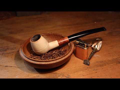 Meerschaum pipe repair, new mouthpiece 6mm.