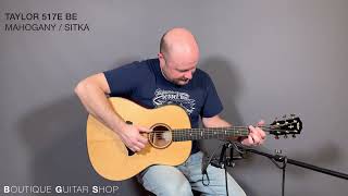 Video thumbnail for Taylor 517e Builder's Edition at Boutique Guitar Shop by Boutique Guitar Shop
