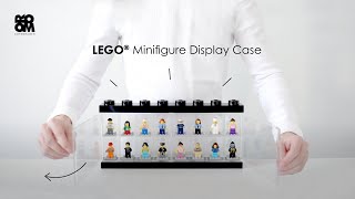 LEGO® zberateľská skrinka na 16 minifigúriek - čierna