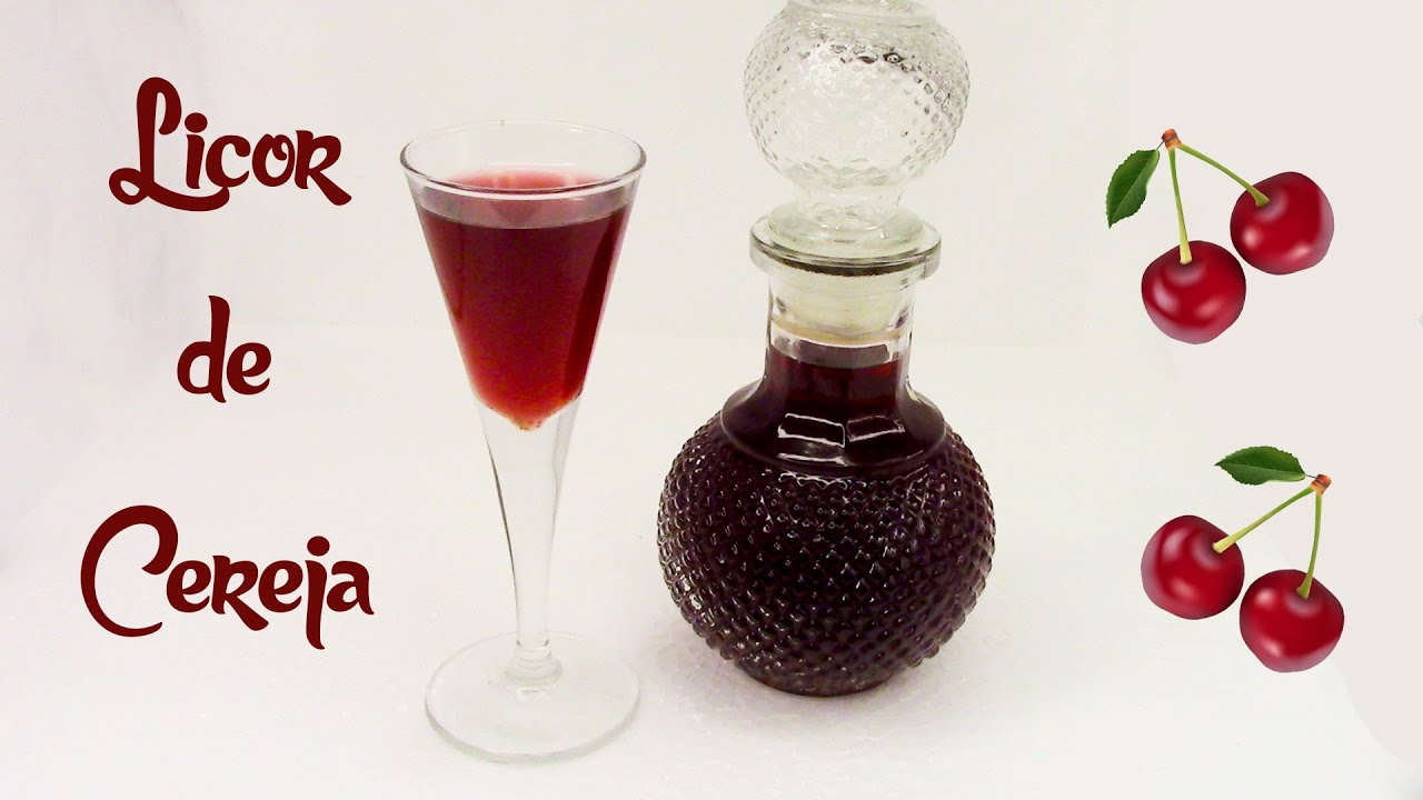 LICOR DE CEREJA - delicioso e fácil | Cozinha do Miguel