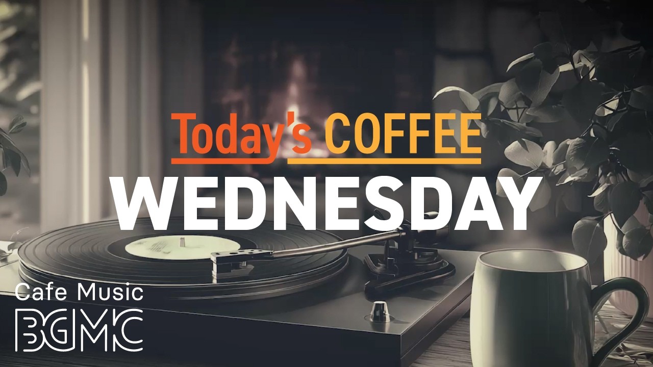 WEDNESDAY COFFEE: 4K Vinyl Cafe Music ☕ Relaxing Smooth Jazz for Calm Focus