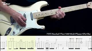 Deep purple - Stormbringer Guitar Lesson(Solo) With Tab  Part.2/2(Slow Tempo)