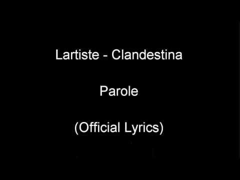 Lartiste Hd  Parole (lyrics) Clandestinoo