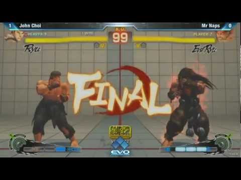 John Choi (Ryu) vs (E. Ryu) Mr Naps QUARTER FINALS EVO 2012