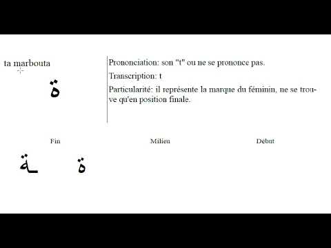 Page 23 - Niveau 1-  La lettre Ta marbouta