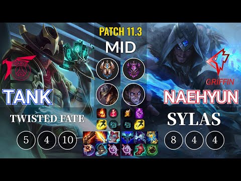 TLN Tank Twisted Fate vs GRF Naehyun Sylas Mid - KR Patch 11.3