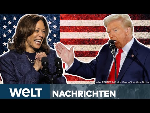US-WAHL 2024: Kampf ums Weiße Haus! Harris und Trump kämpfen um jede Stimme | WELT STREAM