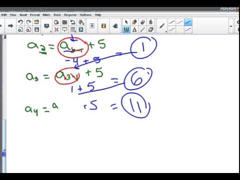Algebra2NR (Lesson 6.1) - Recursive Sequences