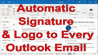 How to Add Your Signature Automatically To All Outlook Emails