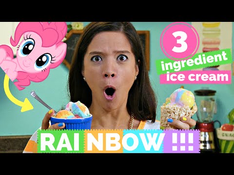 UNICORN RAINBOW ICE CREAM no machine! - La Cooquette