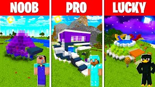 Minecraft NOOB vs PRO vs LUCKY | BUZZ LIGHTYEAR HOUSE BUILD CHALLENGE in Minecraft / Animation