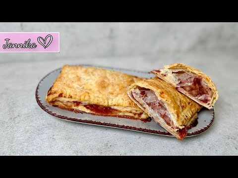 Schnelle, einfache Apfeltaschen aus Blätterteig  - Blitzrezept⚡️