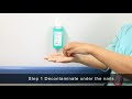 6 Steps Of Hand Hygiene With Alcohol Based Handrub