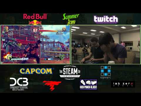 USF4 Semis @ Summer Jam 9 - AG LuckyD (Dhalsim) vs EH Velociraptor [720p/60fps]