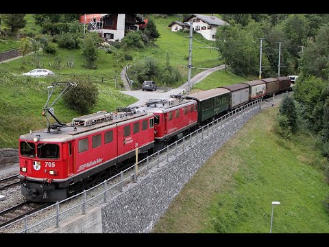 Rhätische Bahn - Knotenpunkt Filisur - vielseitiger RhB Verkehr 2021