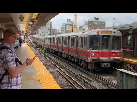 Boston T Light Rail & Subway Trains