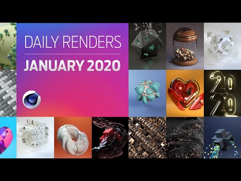 C4D Daily Render Compilation - January 2020