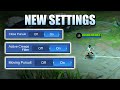 NEW CONTROL SETTINGS AND HOW THEY WORK