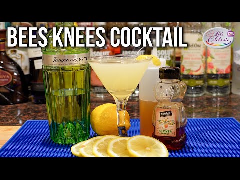 How to Make the Bees Knees Cocktail - Gin, Lemon and Honey Syrup