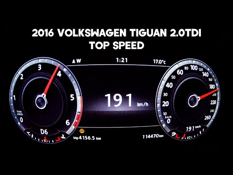 Volkswagen Tiguan 2.0 TDI (2016) - Acceleration 0-190